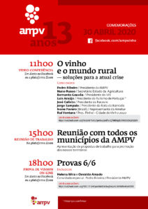 Cartaz-13º-Aniversário-AMPV-212x300 13º Aniversário da Associação de Municípios Portugueses do Vinho celebrado com seminário on line