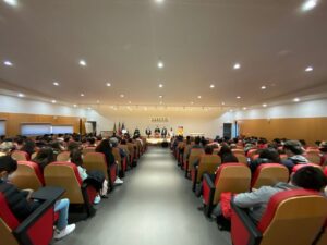 277557931_5165752296818859_4730871926951215534_n-300x225 Palestra de arbitragem com casa cheia em Pinhel