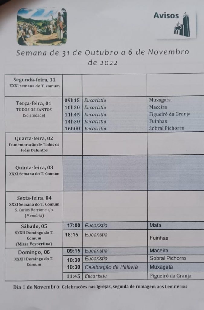 313163886_476733291155504_9193911019132812853_n-675x1024 Avisos e Liturgia do XXXI Domingo do Tempo Comum- ano C
