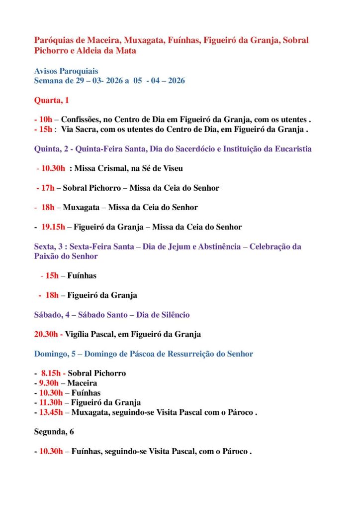 avisos-724x1024 Avisos e Liturgia do VI Domingo da Quaresma – ano A