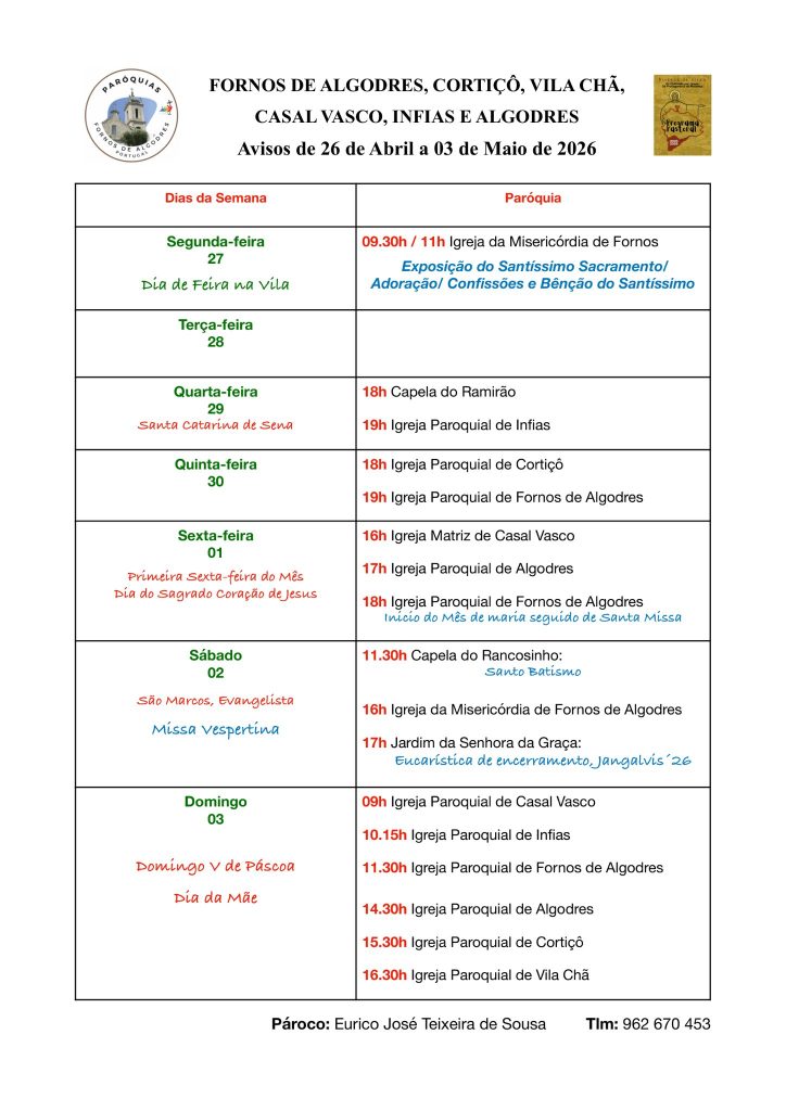 Avisos-1-724x1024 Avisos e Liturgia do IV Domingo de Páscoa– ano A